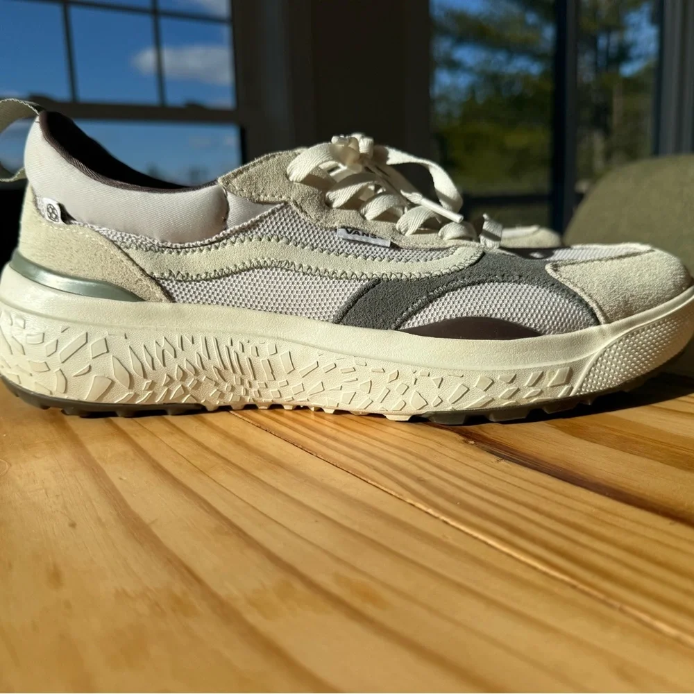 Vans Beige, Gray & Cream Low-Top Sneakers
